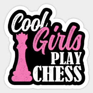 Cool Girls Play Chess Sticker